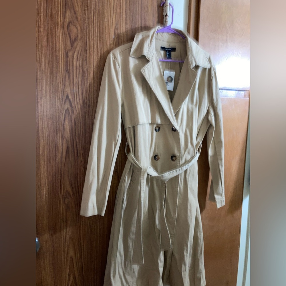 Forever 21 Classic Beige Trench Coat